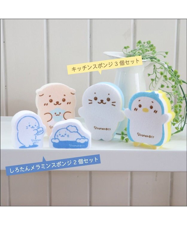 Mother garden しろたん メラミンスポンジ 2個セット -