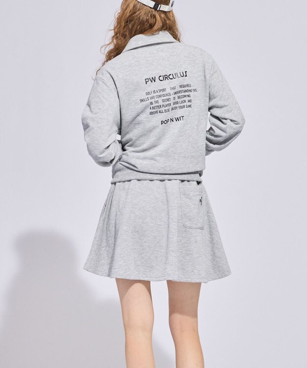 PW CIRCULUS 【WOMEN】裏毛スウェットフレアスカート ゴルフウェア レディース グレー系