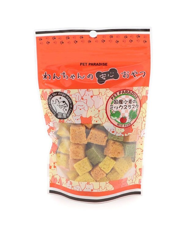 PET PARADISE 【賞味期限が1/4のため 半額】国産小麦 ミックスラスク　35ｇ 0