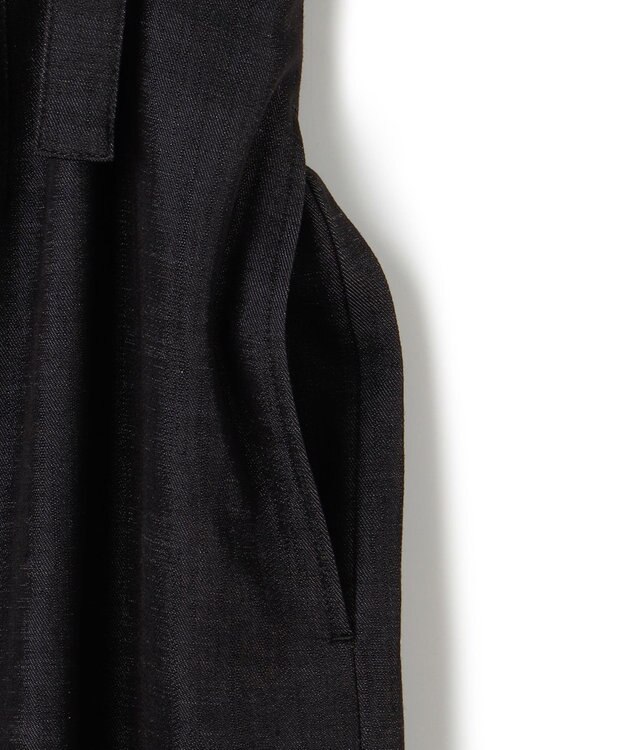 23区 L デニムライクシャンブレー Iライン スカート ブラック系