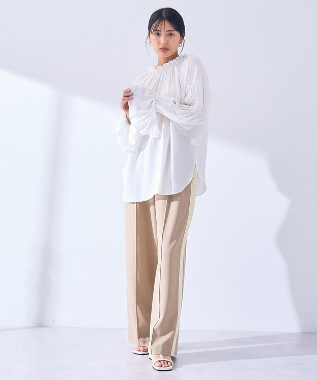 YECCA VECCA 2wayギャザーデザインブラウス Off White