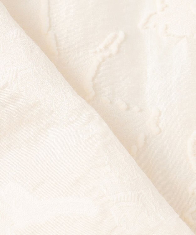 23区 L 【SLOW/一部店舗限定】カットジャカード シャツ アイボリー系