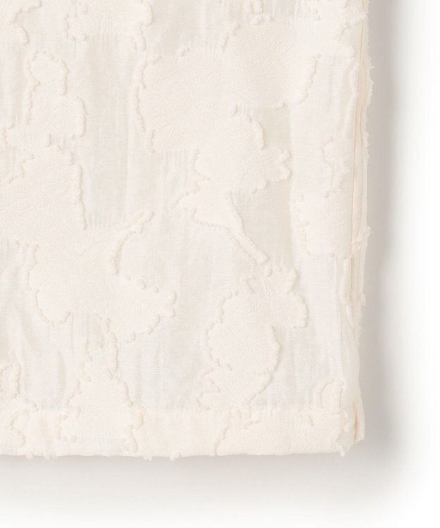 23区 L 【SLOW/一部店舗限定】カットジャカード シャツ アイボリー系