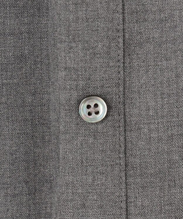 J.PRESS LADIES LIMBLESS50ツイル ブラウス チャコール系