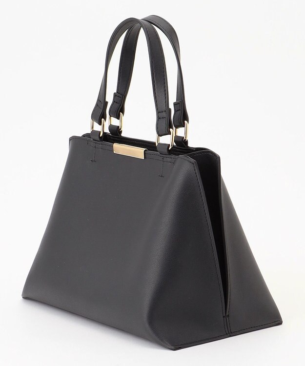 ANY 【2WAY】スクエアメタルハンドバッグ ブラック