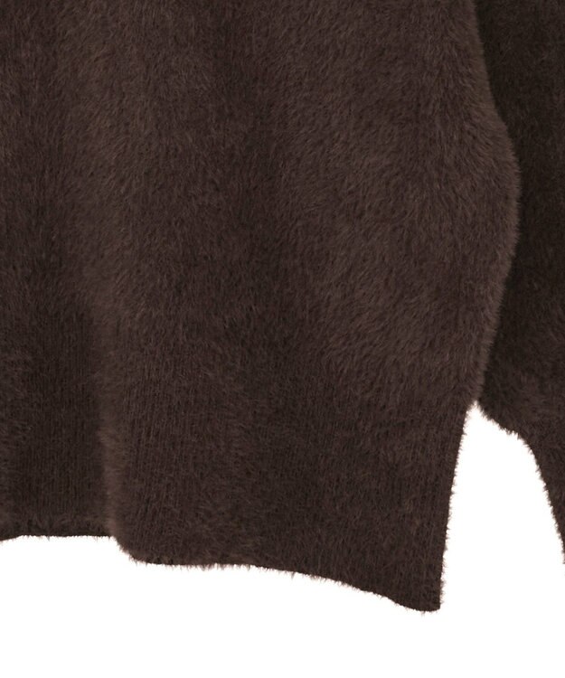 CRAFT STANDARD BOUTIQUE ファーライクニットチュニック Brown