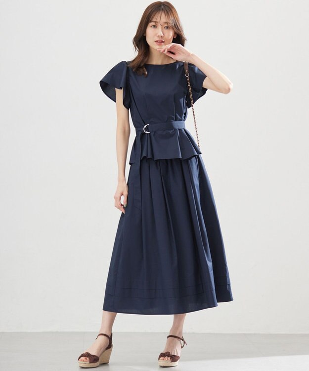 組曲 S 【WEB限定】コットンポリエステルタイプライター セットアップ ネイビー系