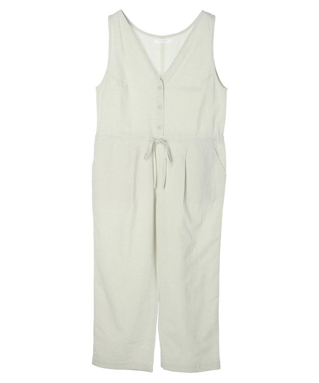 Green Parks インド 綿麻オールインワン Natural