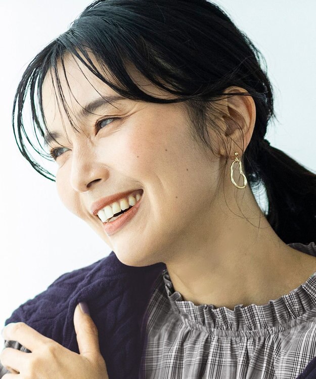 ANY 【WEB限定】メタルリングピアス(両耳用) リング型