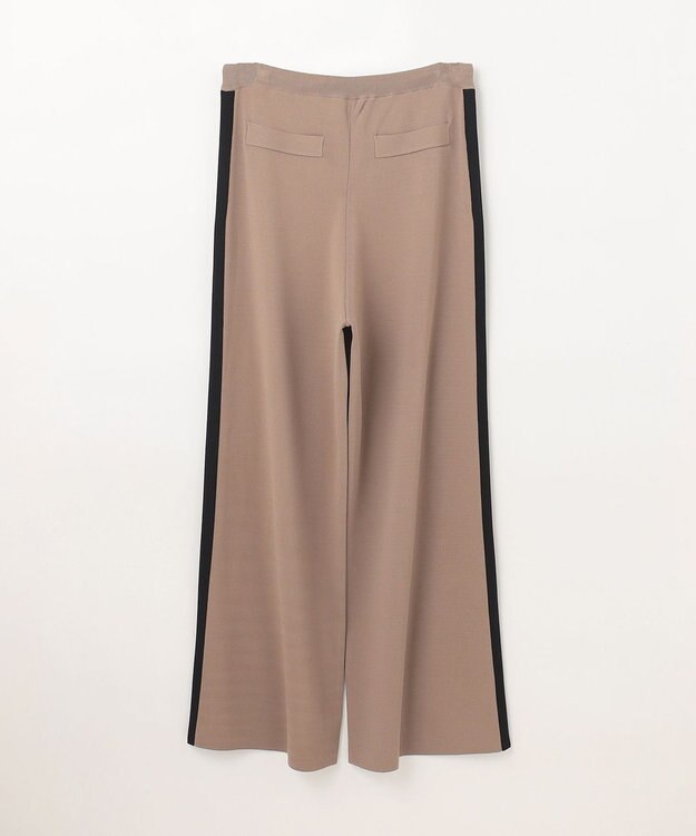 GRACE CONTINENTAL バイカラーニットパンツ ベージュ