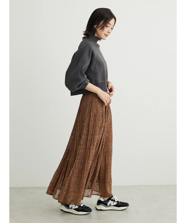 Green Parks ＫＢＦ２ｗａｙクロップドスウェットライクプルオーバー Charcoal Gray