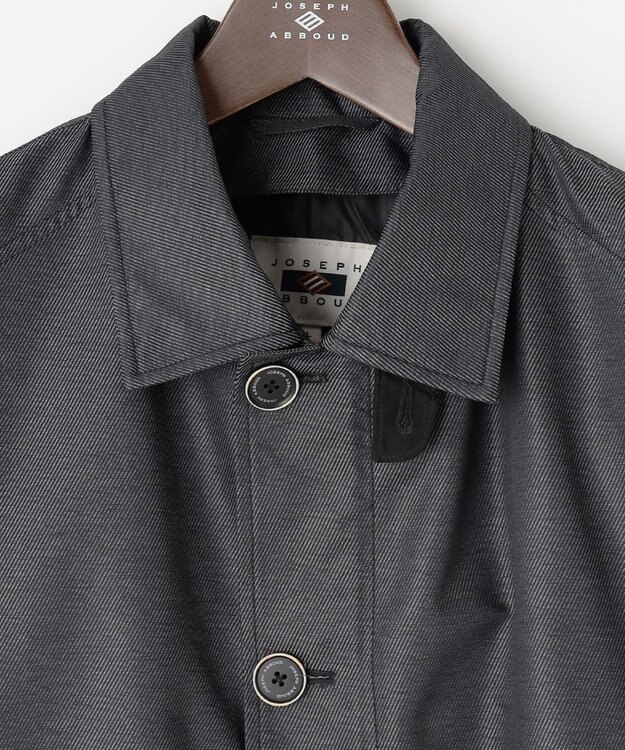 JOSEPH ABBOUD 【2WAY/撥水/ダウンライナー】インターレースカルゼ コート グレー系