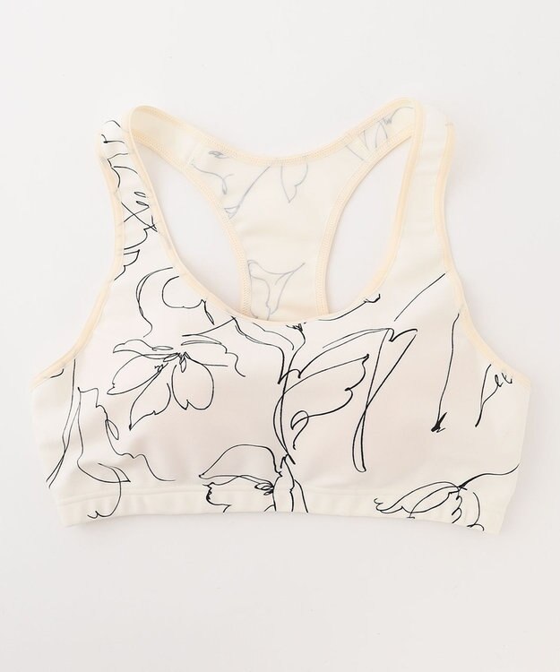 ONWARD CROSSET SELECT 【SEESET】ラインフラワーブラトップ WHITE