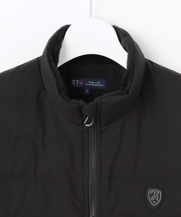 23区GOLF 【WOMEN】半袖パディングブルゾン ブラック系