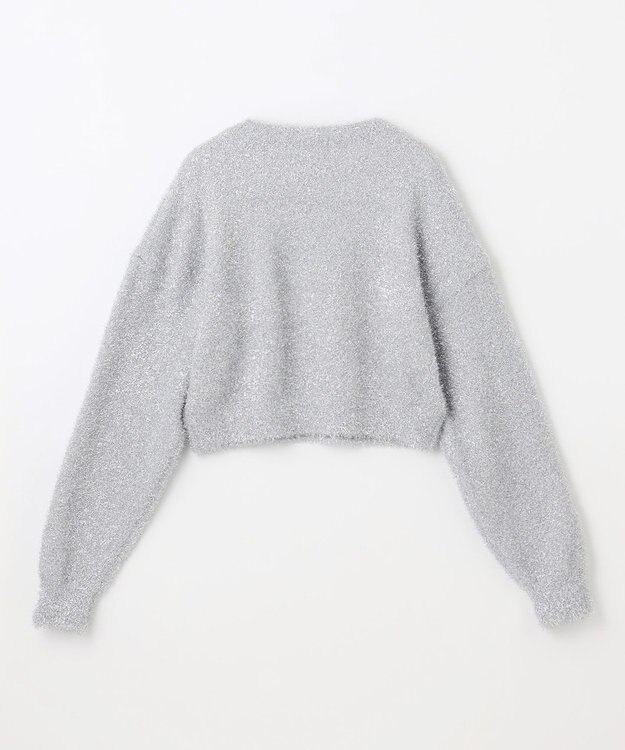 NAVE 【Nave・洗える】ラメニット プルオーバー シルバー系