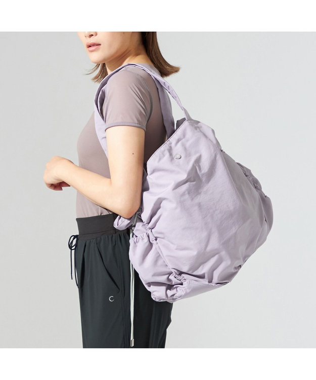 Chacott ギャザートートバッグ グレー