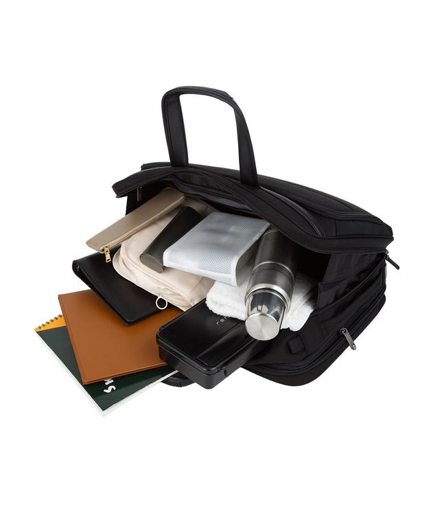 ACE BAGS & LUGGAGE ace. デヴェル ビジネスバッグ  B4サイズ 15.6インチPC収納 26/33L 1320g エキスパンド 20265 ブラック×ネイビー