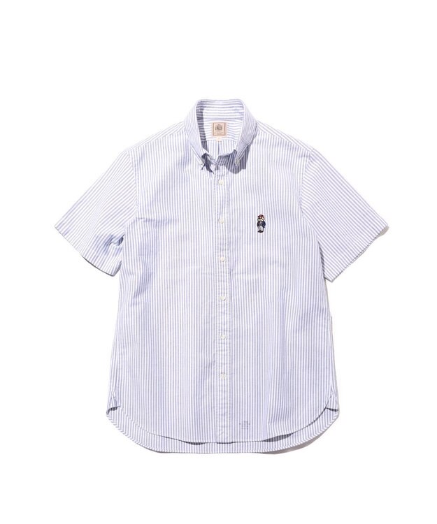 J.PRESS MEN 新デザイン【BULLDOG BOY】オックスフォード 半袖シャツ / B.D. ネイビー系1