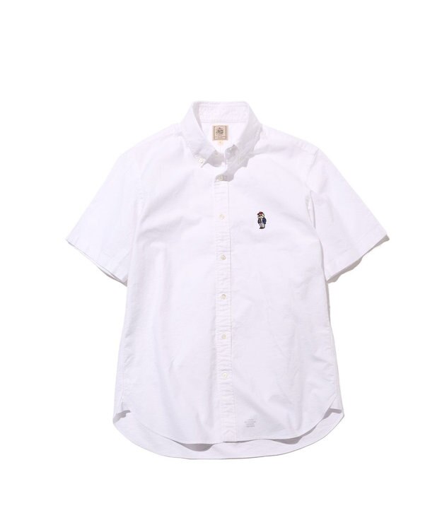 J.PRESS MEN 新デザイン【BULLDOG BOY】オックスフォード 半袖シャツ / B.D. ホワイト系