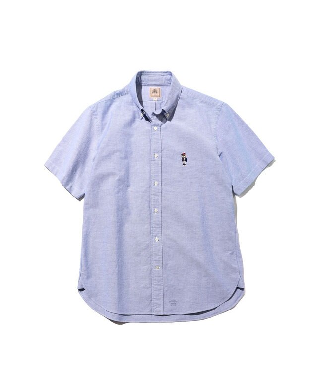 J.PRESS MEN 新デザイン【BULLDOG BOY】オックスフォード 半袖シャツ / B.D. ネイビー系