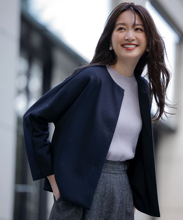 ANY SIS 【CICA加工】ケーブルポイント ニット ラベンダー