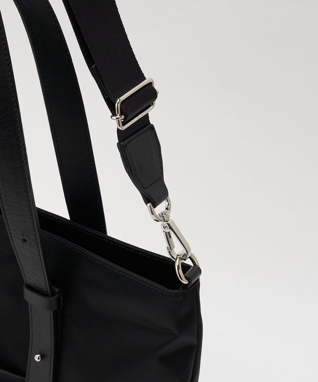 russet アシンメトリーハンドルトートバッグ(SF-237) Black