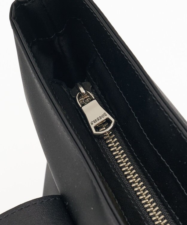 russet アシンメトリーハンドルトートバッグ(SF-237) Black