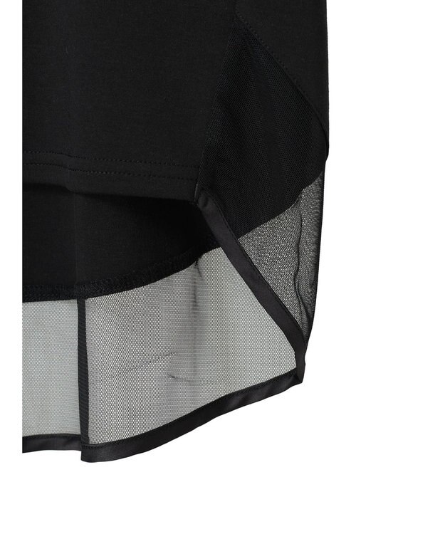 AMERICAN HOLIC 接触冷感チュールＭＩＸカットプルオーバー Black