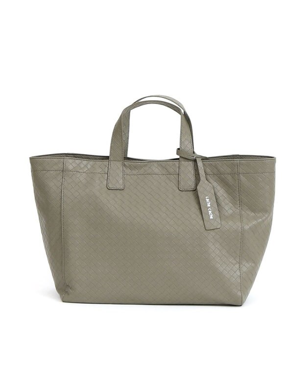 UNBILLION カシュカシュ cachecache / メッシュエンボスA4ショッパートート GY