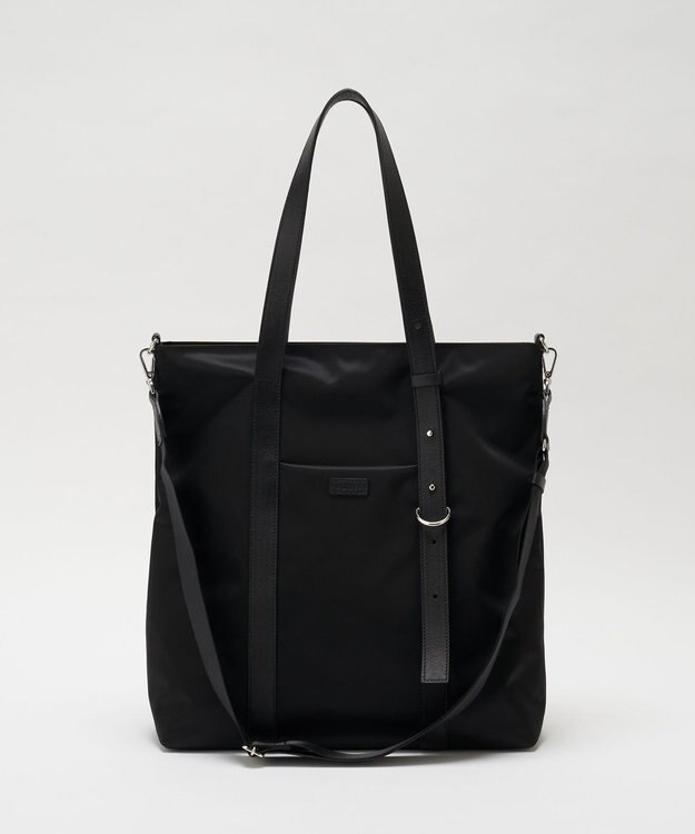 russet アシンメトリーハンドルトートバッグ(SF-237) Black