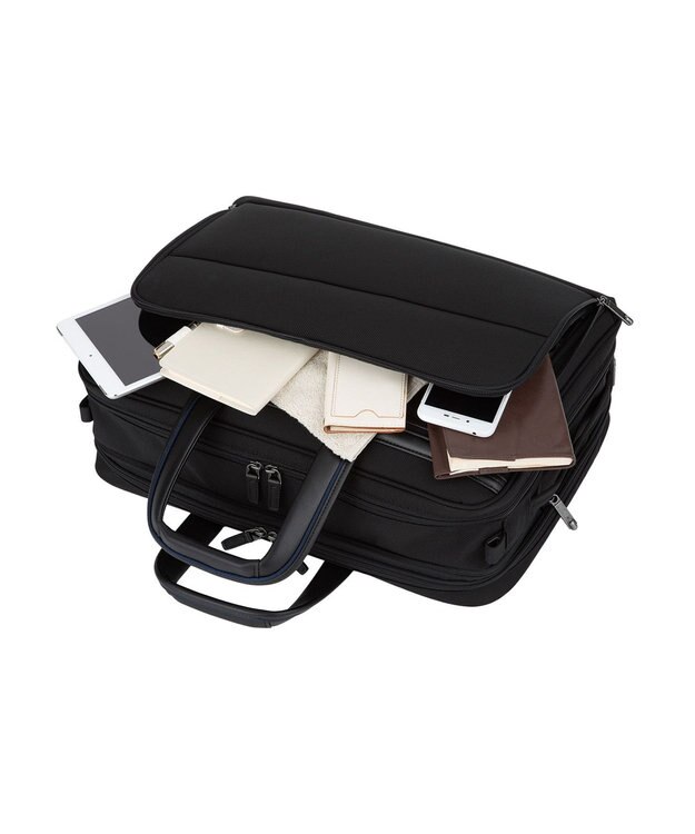 ACE BAGS & LUGGAGE ace. デヴェル ビジネスバッグ  B4サイズ 15.6インチPC収納 26/33L 1320g エキスパンド 20265 ブラック×ネイビー