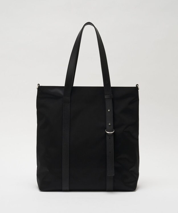 russet アシンメトリーハンドルトートバッグ(SF-237) Black