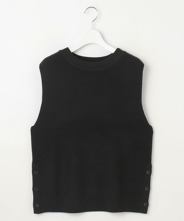 J.PRESS LADIES 【洗える】DRALON MERINO ニット ベスト ブラック系