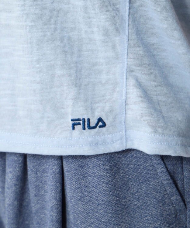 OP／FILA 【FILA】ドルマン袖フリルタンキニ4点セット水着 サックス