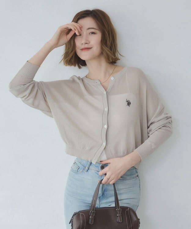 WEGO U.S. POLO ASSN.別注 シアーカーデ ライトグレー