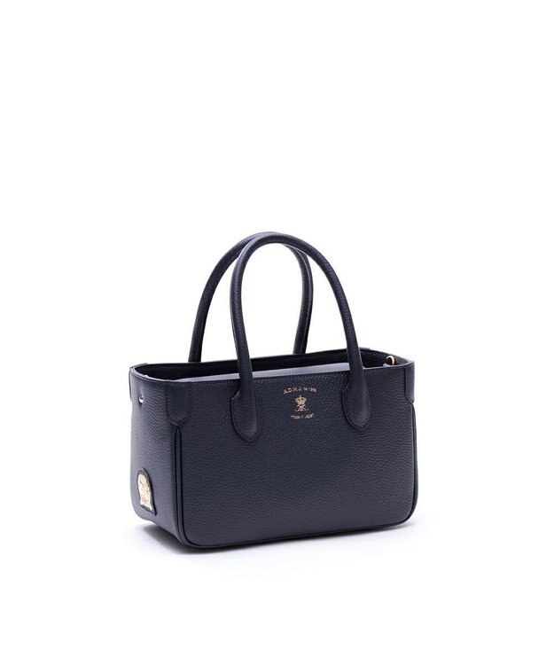 A.D.M.J. 【牛革】ミニトートバッグ　（Dカン付き） コン