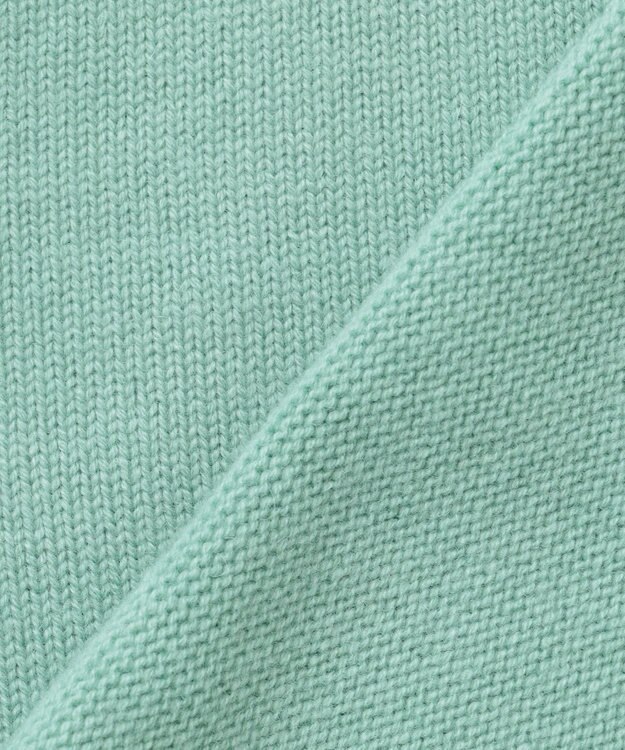 23区 【R(アール)】カシミヤブレンド ロールネックニット ライトグリーン系