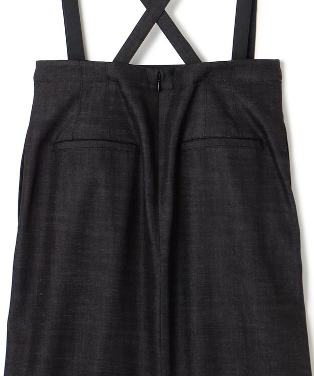 23区 デニムライクシャンブレー Iライン スカート ブラック系