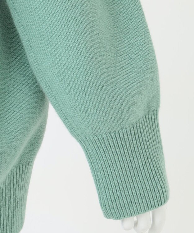 23区 【R(アール)】カシミヤブレンド ロールネックニット ライトグリーン系