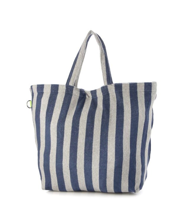 UNBILLION VERYコラボ カシュカシュ cachecache / リングカラビナ付パイルトート ネイビー