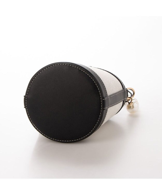 LA BAGAGERIE 【MONICA】パールバケットバッグ ブラック