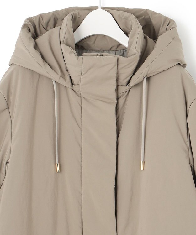 ICB L パディングロングコート アッシュカーキ系