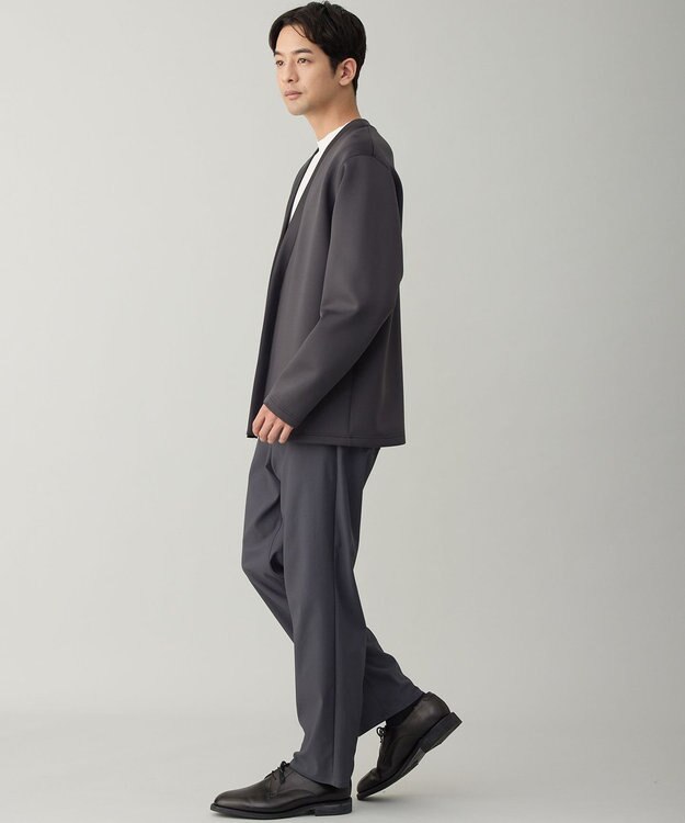 UNFILO MENS BEAUTY FORM JERSEY 着流しカーディガン チャコール