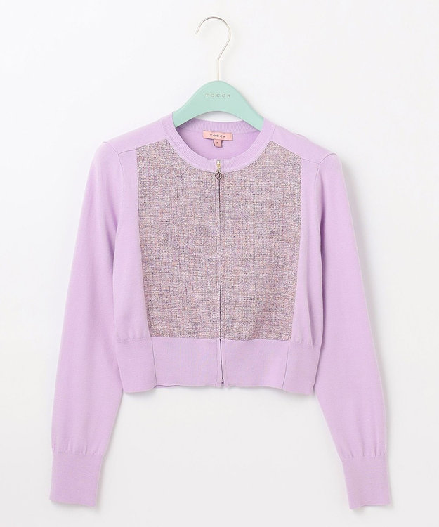 TOCCA 【洗える】PINK BASKET KNIT カーディガン ライラック系