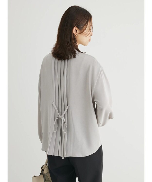 Green Parks ・ＥＬＥＮＣＡＲＥ　ＤＵＥ　バックプリーツブラウス Gray