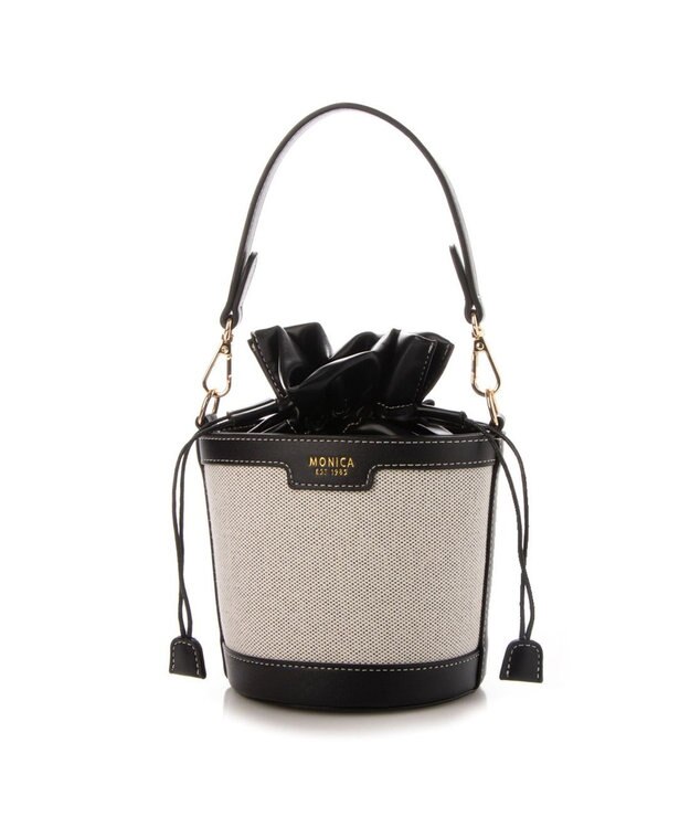 LA BAGAGERIE 【MONICA】パールバケットバッグ ブラック