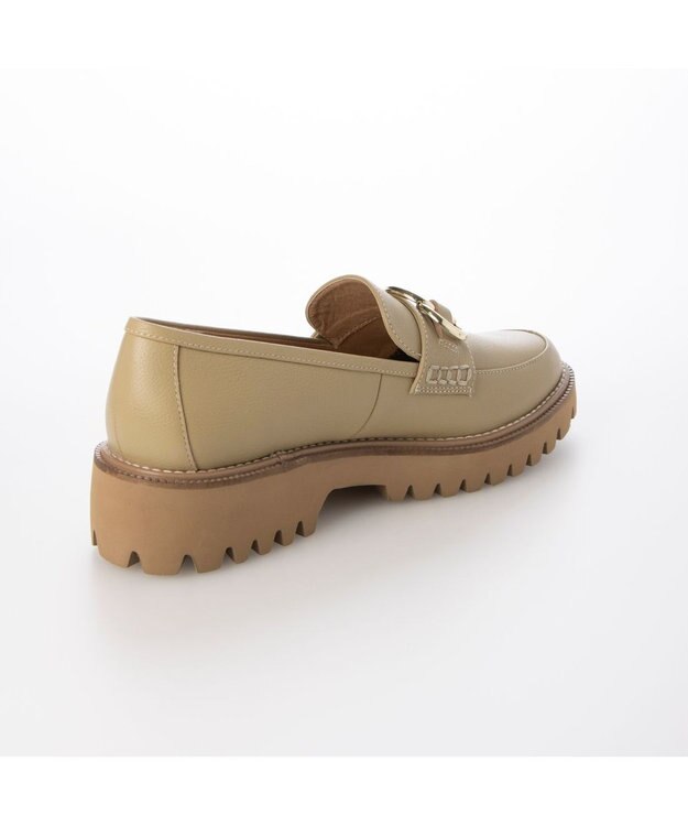 ing <ing>リングビット厚底ローファー ベージュ