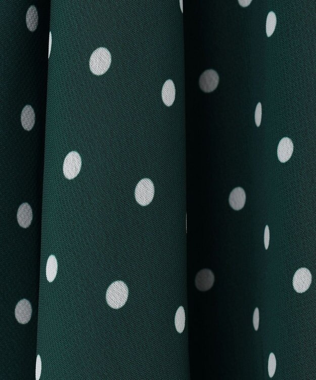 組曲 KIDS 【110-140cm】パリジェンヌドット ワンピース グリーン系5