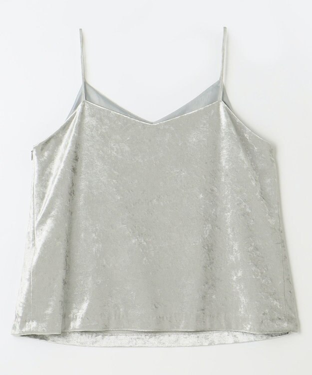 NAVE 【ReNAVE】クラッシュベロア キャミソール ライトグレー系