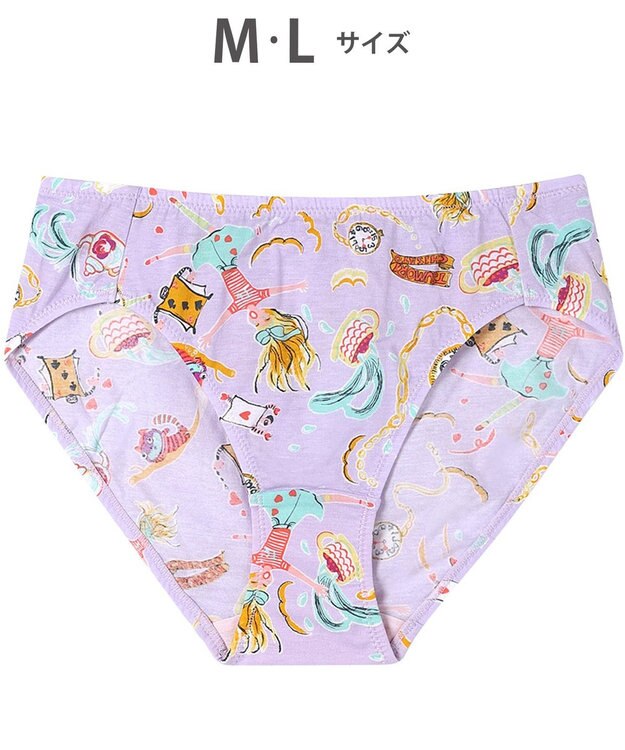 tsumori chisato SLEEP ツモリチサト ショーツ 綿混ベア天竺素材(身生地) レディース UPX565/ワコール パープル